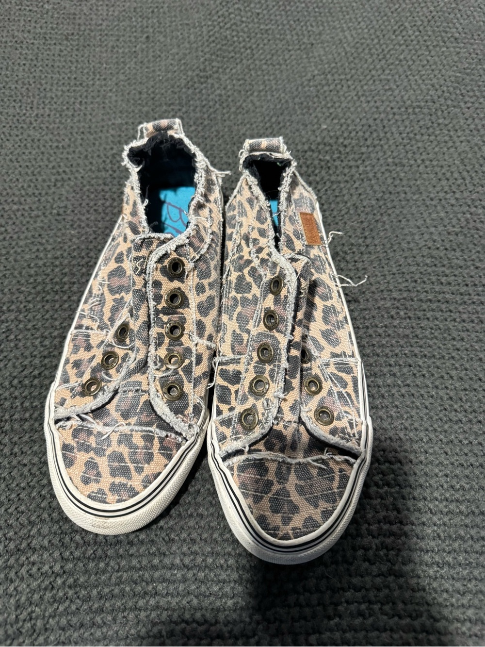 Leopard Print Slip-On Sneakers